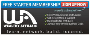 Wealthy Affiliate starter membership banner